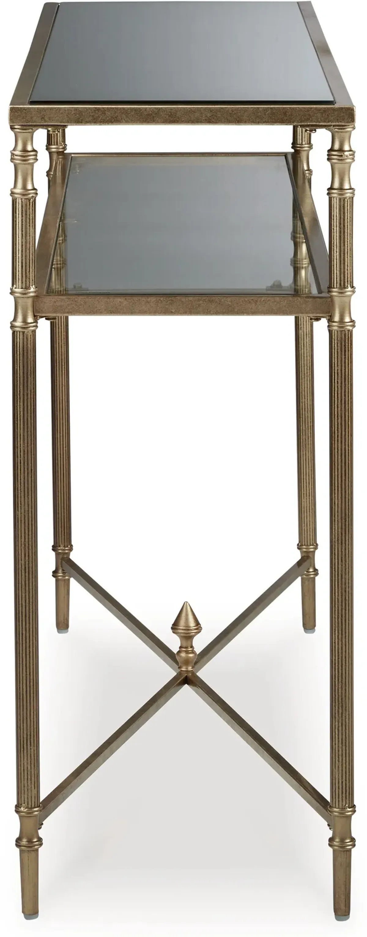 Cloverty - Aged Gold Finish - Sofa Table