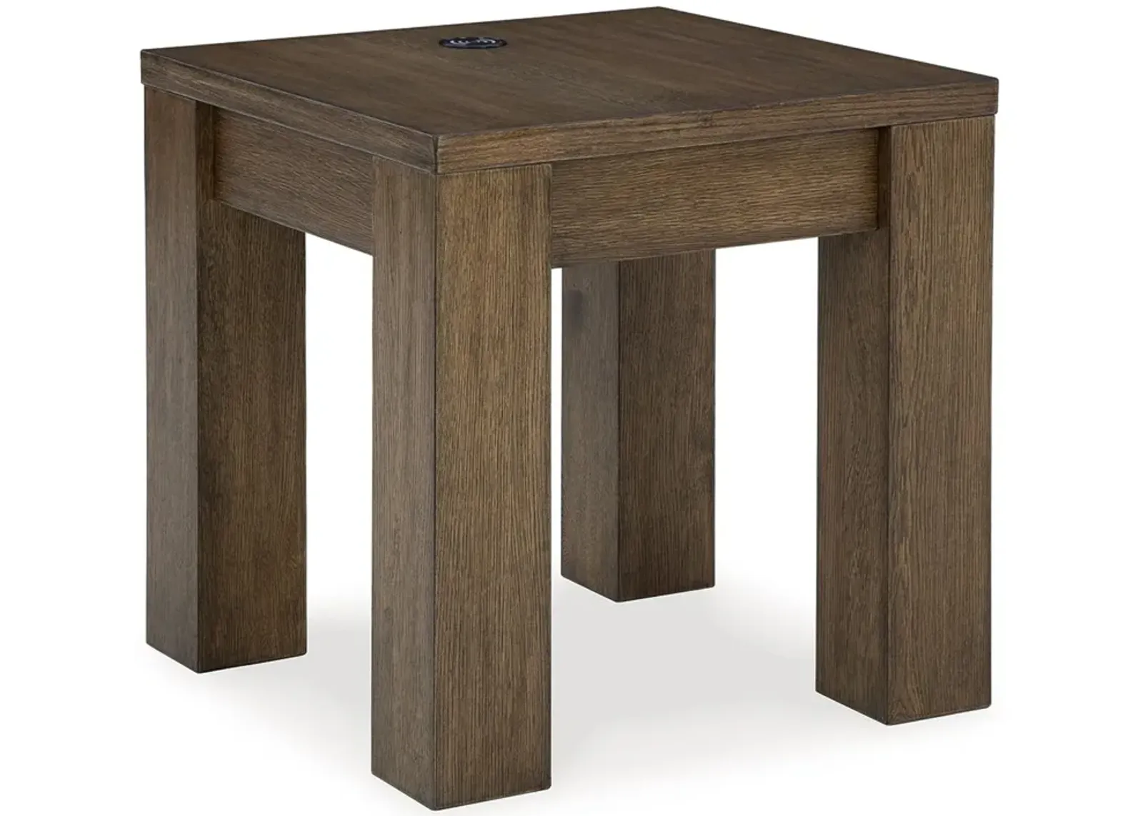 Rosswain - Warm Brown - Square End Table