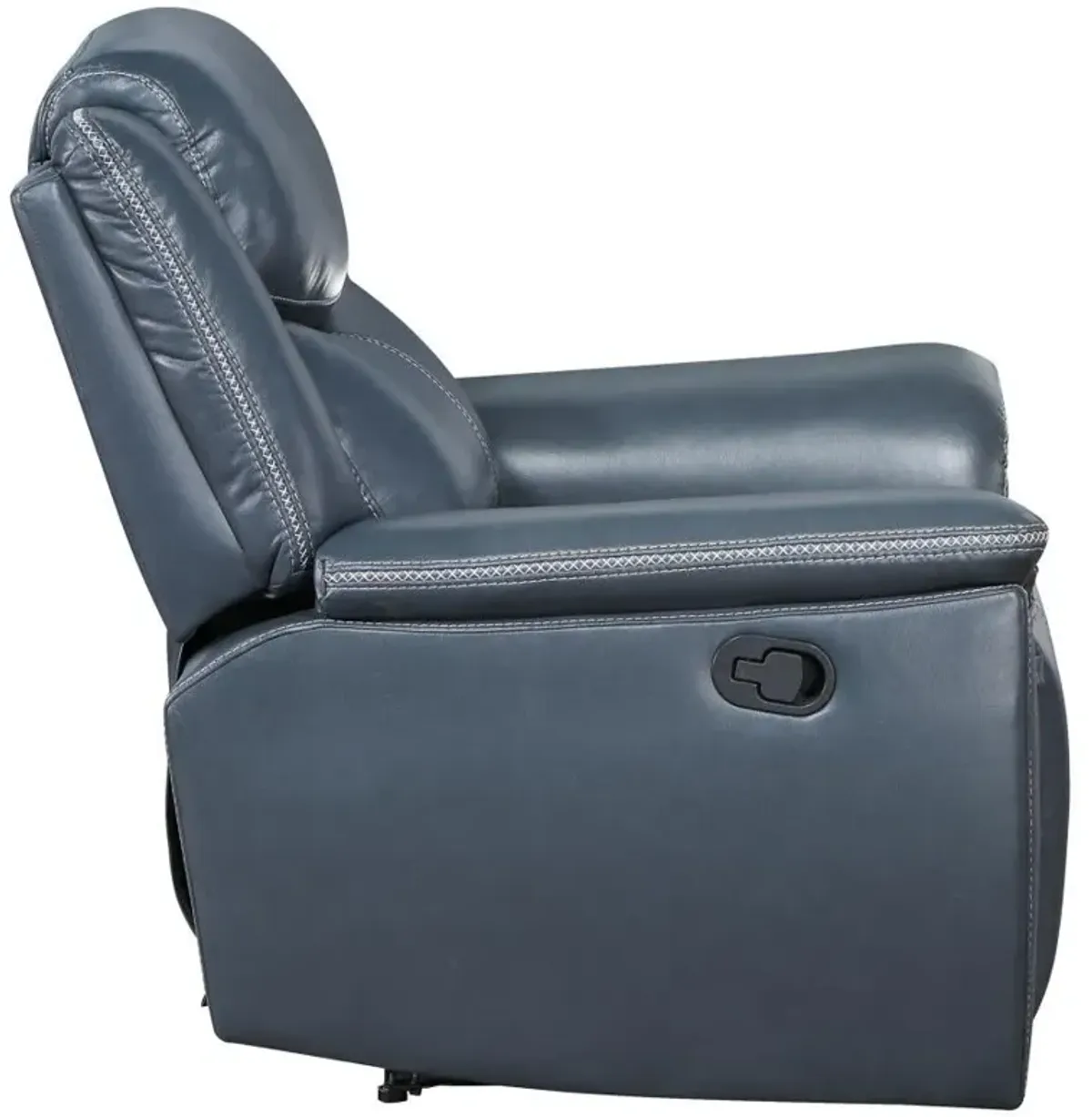 Sloane - Upholstered Padded Arm Recliner Chair - Blue