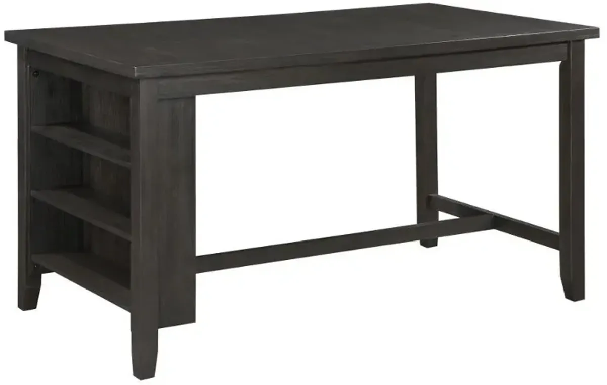 Elliston - 5 Piece Counter Height Dining Table Set - Dark Gray