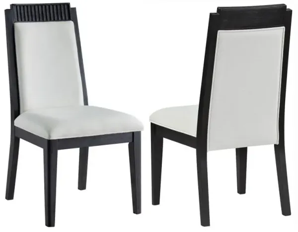 Brookmead - Wood Dining Side Chair (Set of 2) - Ivory And Black