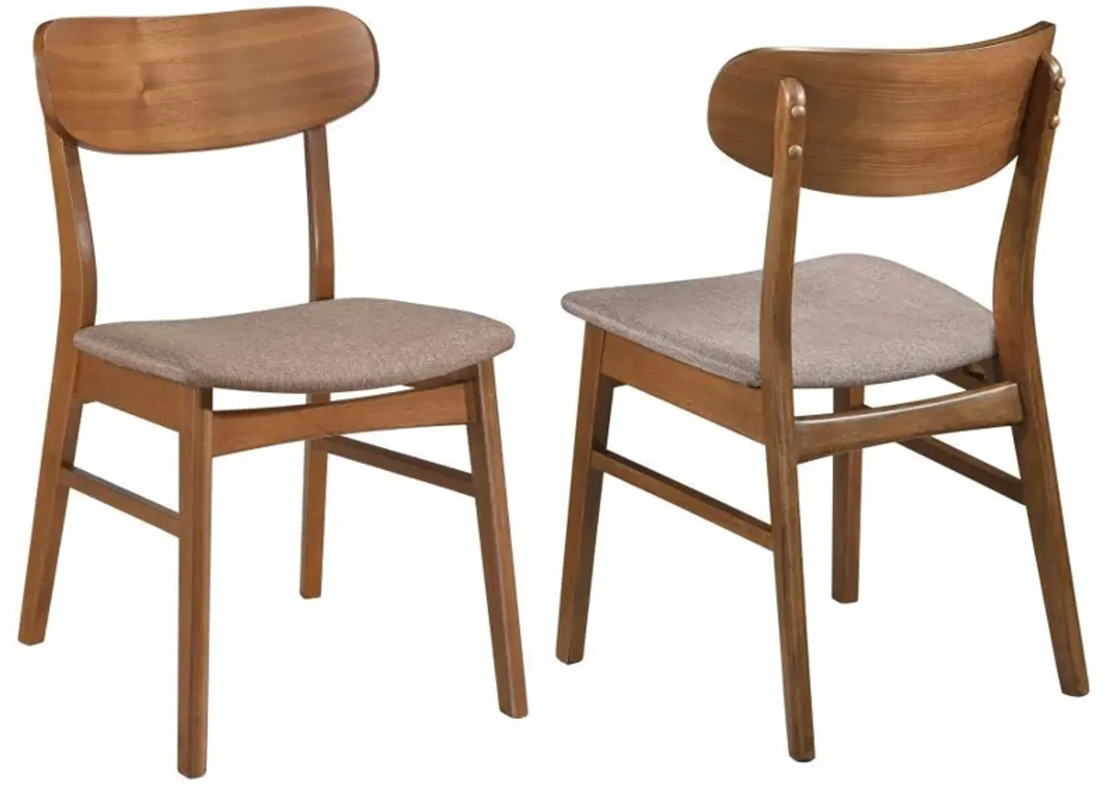 Dortch - Dining Side Chair (Set of 2) - Walnut And Brown