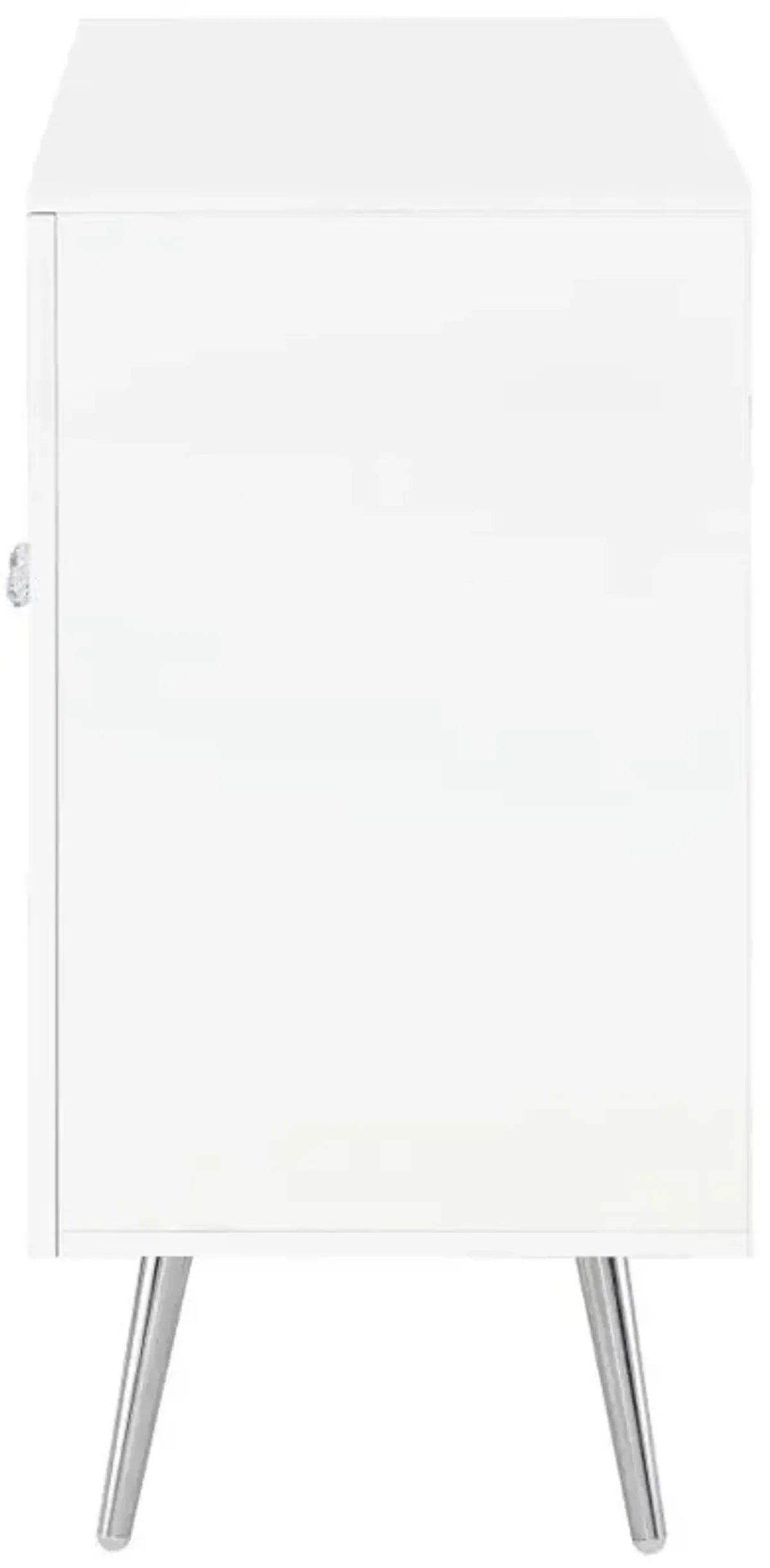 Nieta - 2 Door Engineered Wood Accent Cabinet - White High Gloss