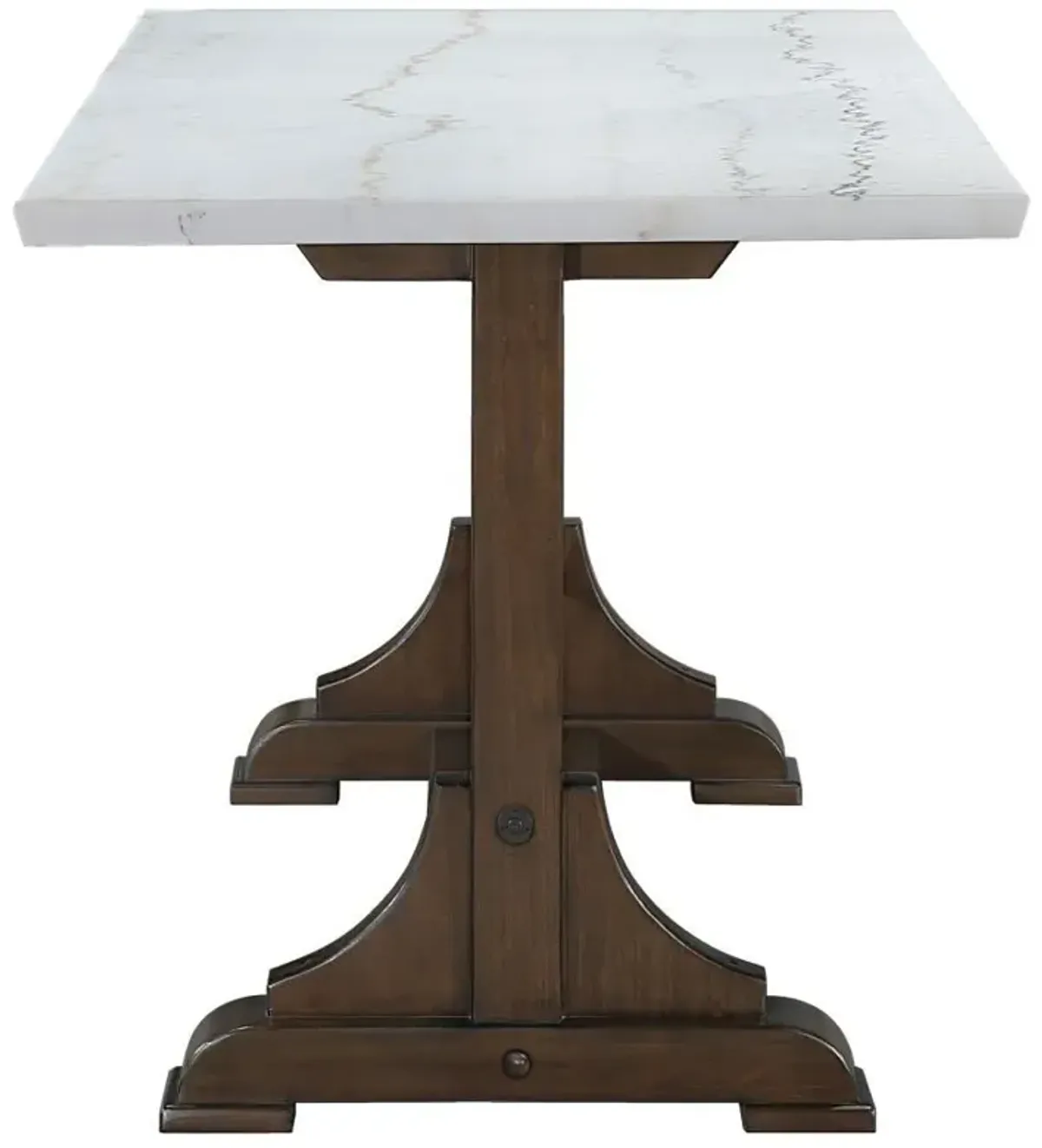 Aldrich - Marble Top Counter Height Dining Table - White