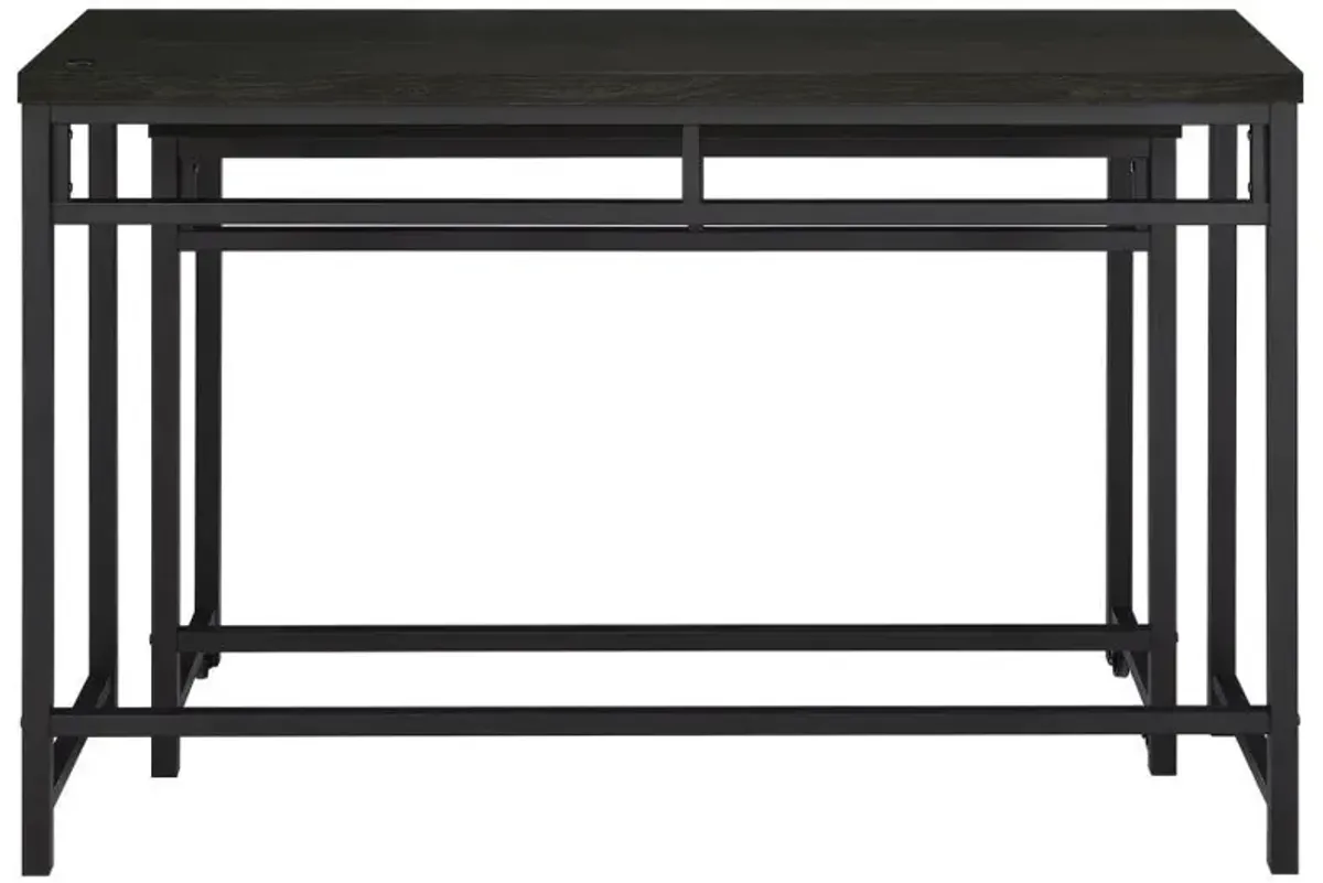 Hawes - 4 Piece Multipurpose Counter Height Table Set - Black