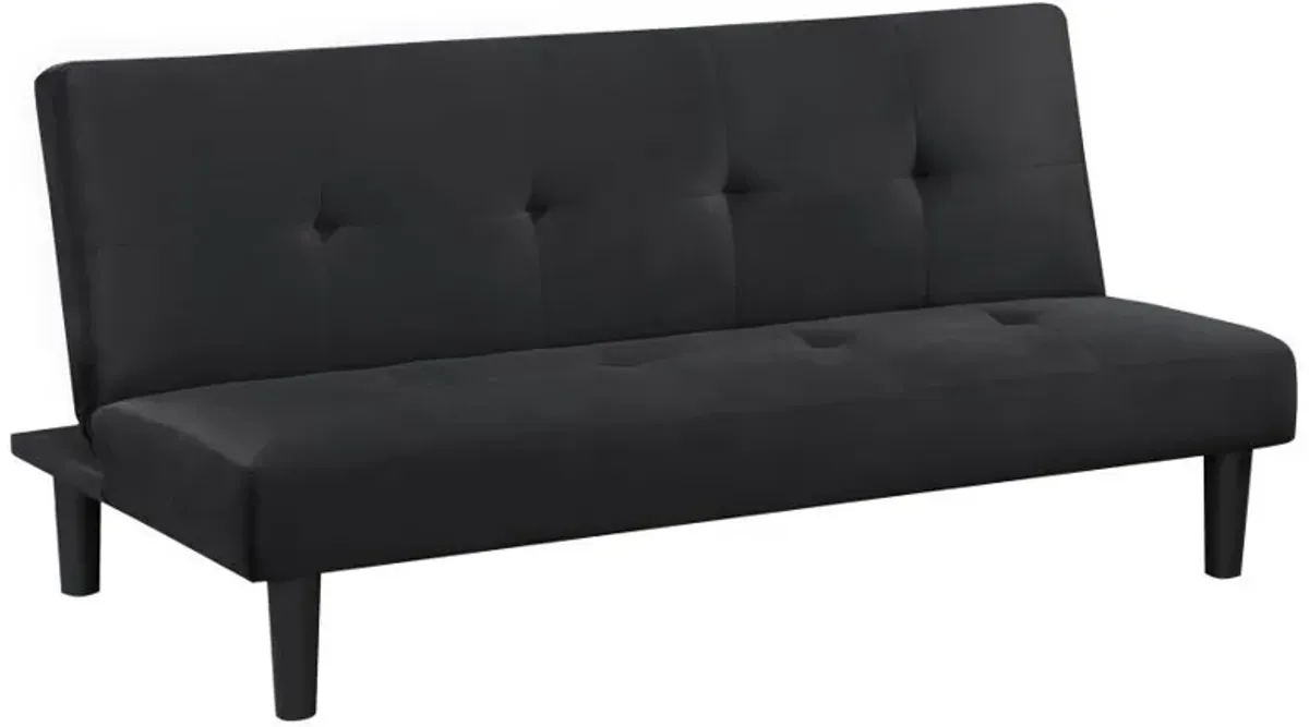 Stanford - Upholstered Tufted Convertible Sofa Bed - Black