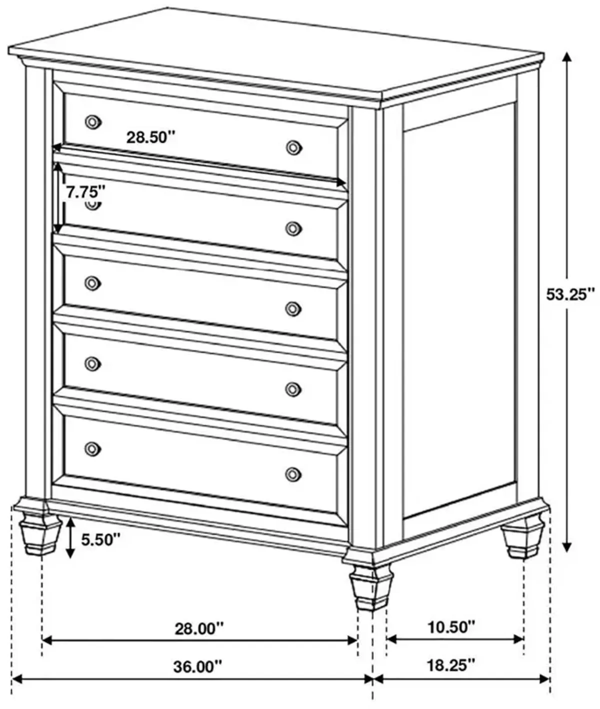 Sandy Beach - Storage Bed Bedroom Set