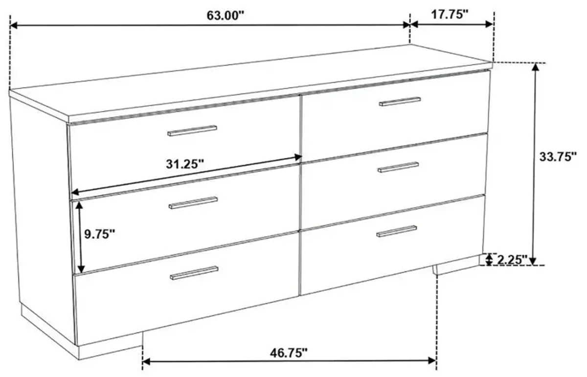 Felicity - Contemporary Panel Bed Bedroom Set