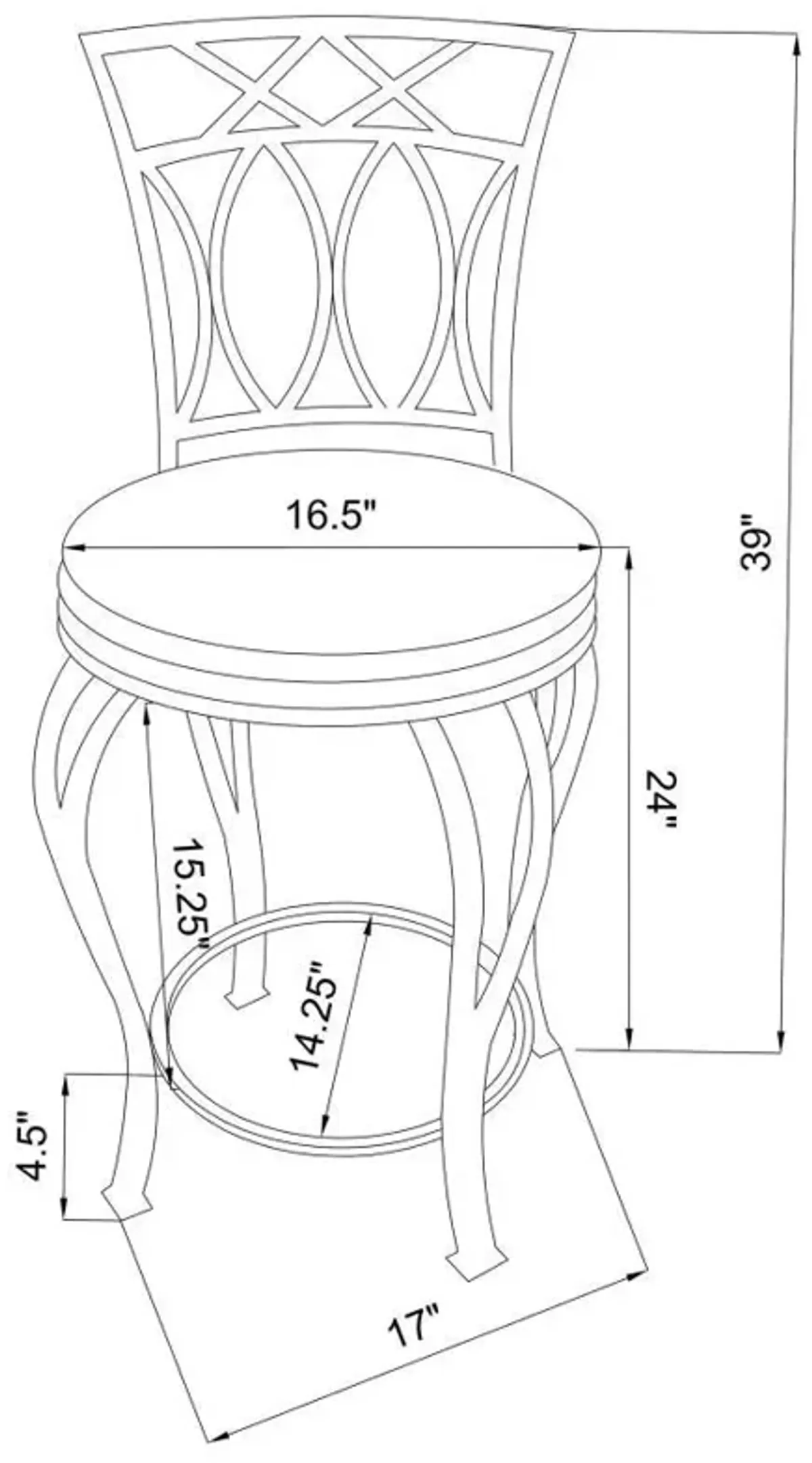 Adamsville - Upholstered Swivel Stool