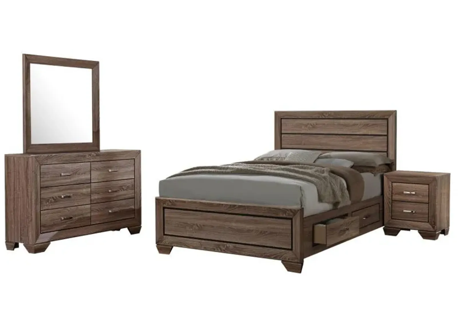 Kauffman - Transitional Storage Bed Bedroom Set