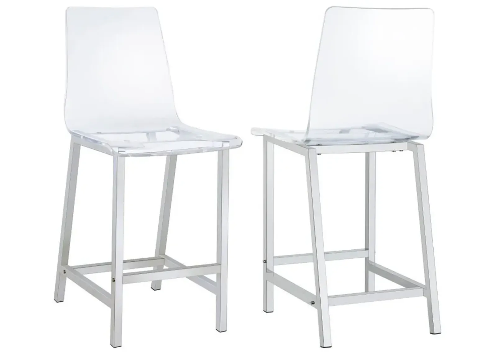 Juelia - Chrome Stools (Set of 2)