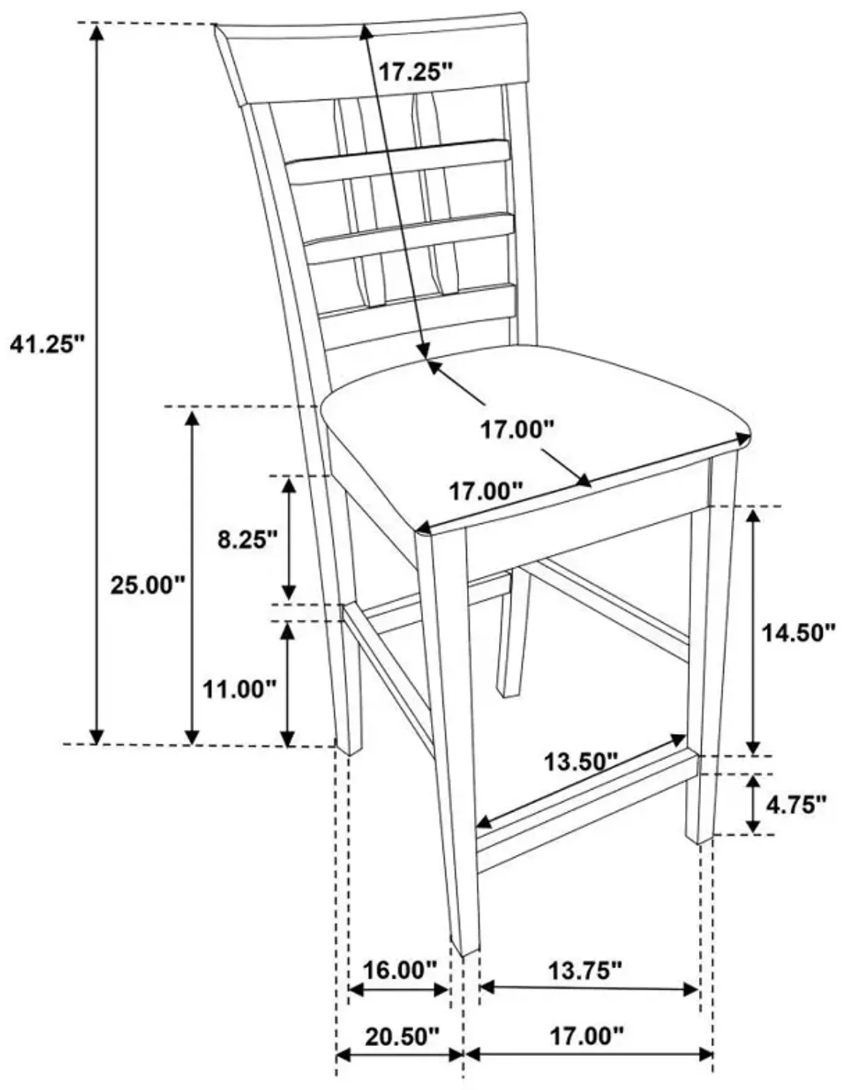 Gabriel - Square Counter Dining Room Set