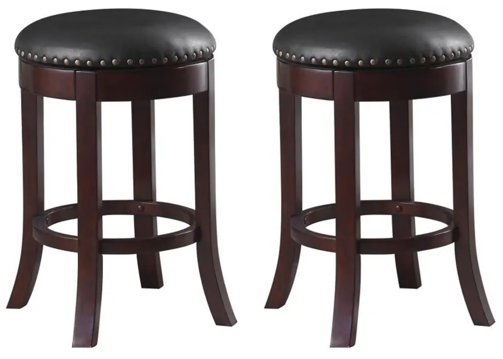 Aboushi - Backless Stools with Upholstered Seat (Set of 2)