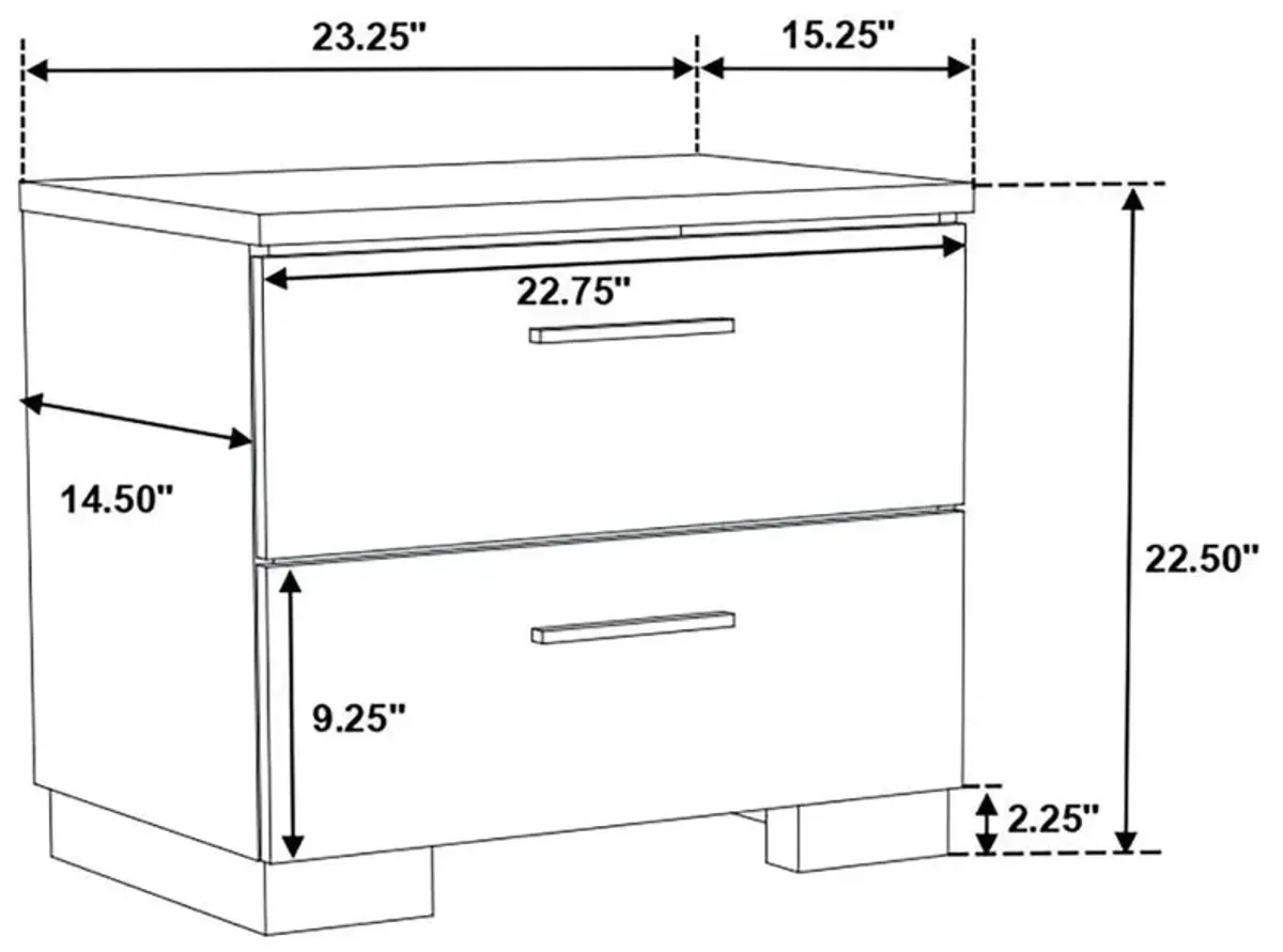 Jeremaine - Upholstered Platform Bedroom Set With LED