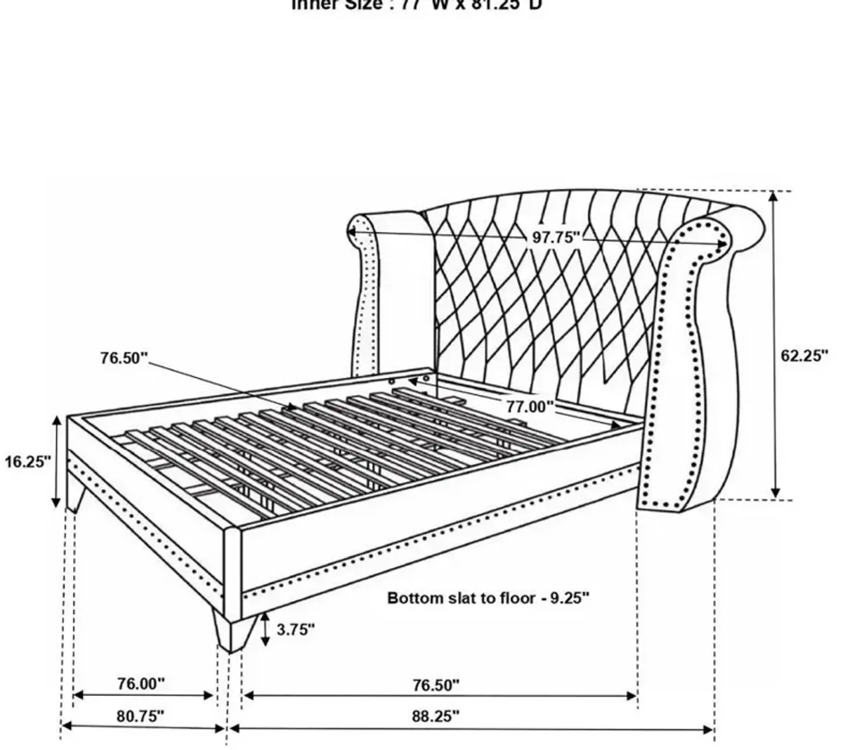 Barzini - Upholstered Tufted Bedroom Set