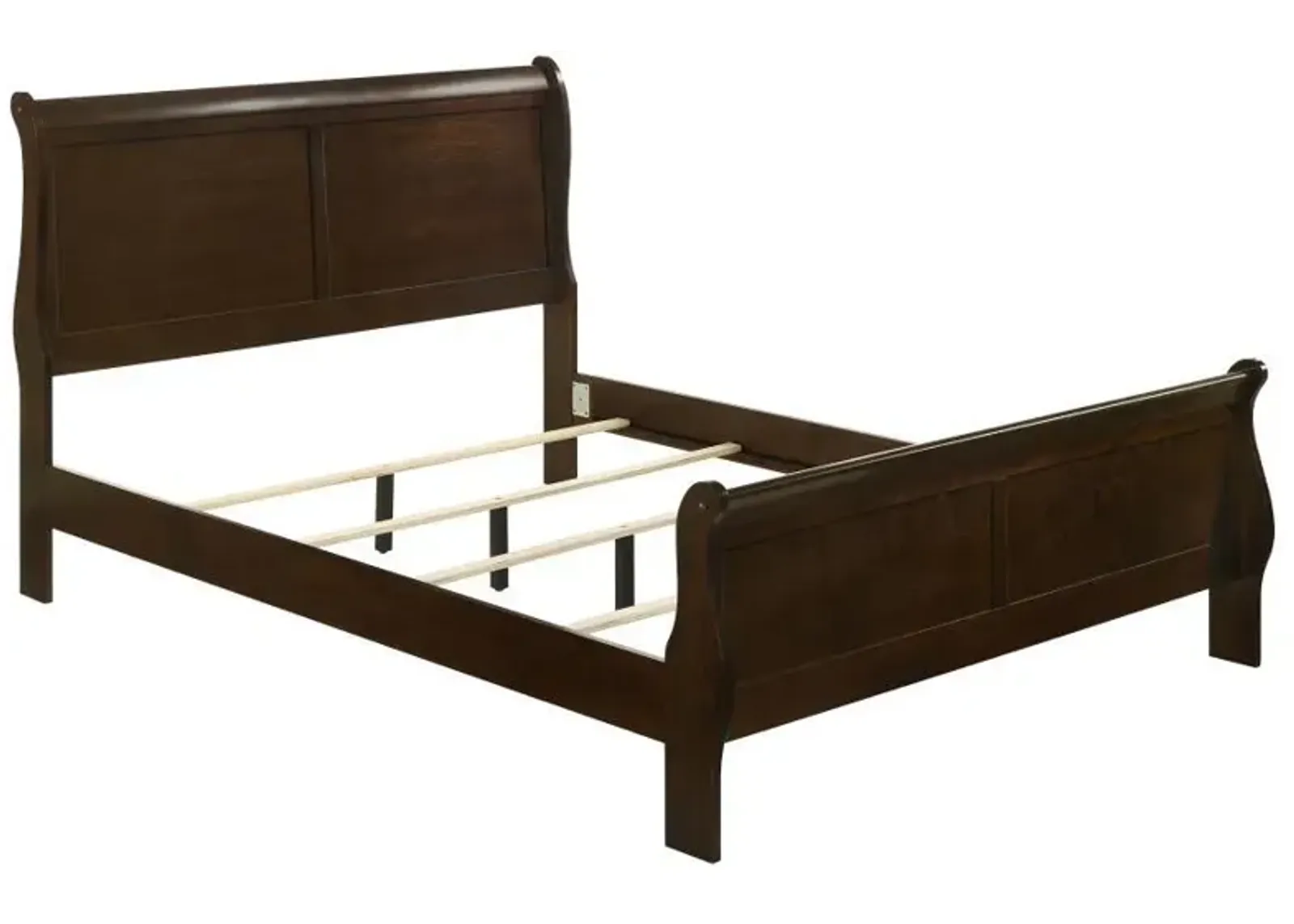 Louis Philippe - Panel Sleigh Bed