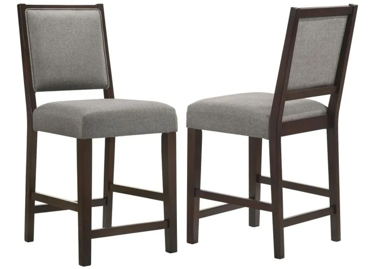 Bedford - Upholstered Open Back Bar Stools With Footrest (Set of 2)