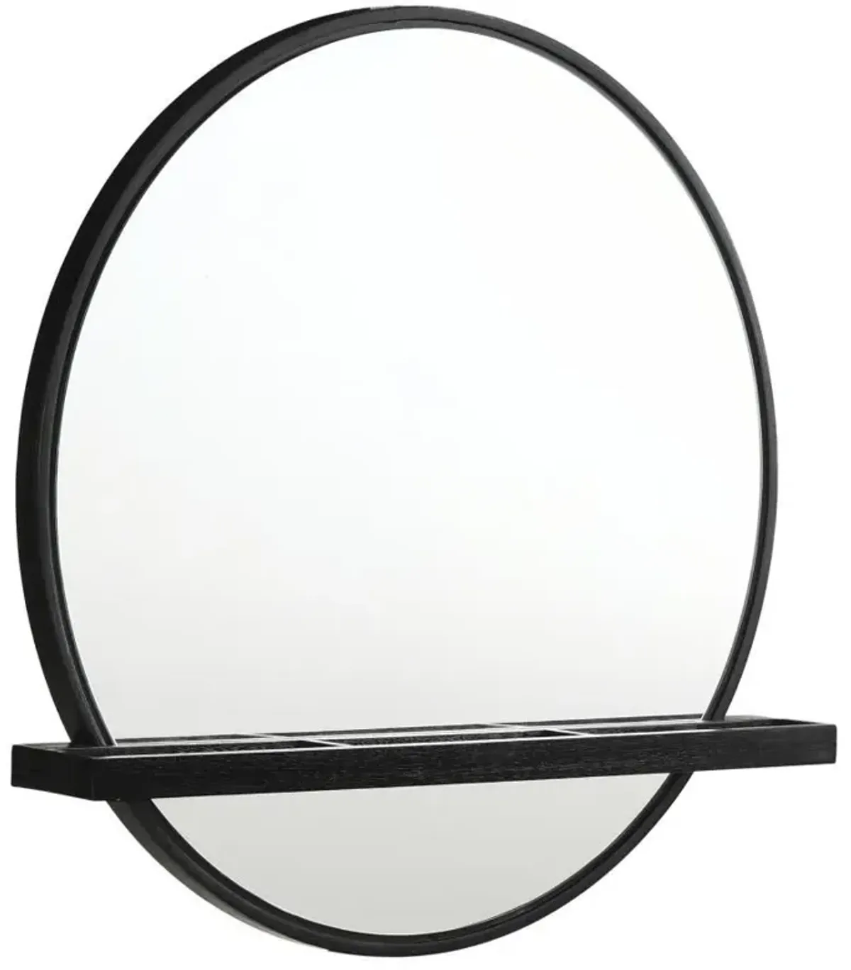 Arini - Round Vanity Wall Mirror With Shelf