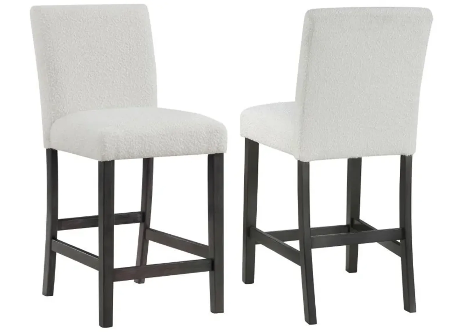 Alba - Boucle Upholstered Counter Height Dining Chair (Set of 2)