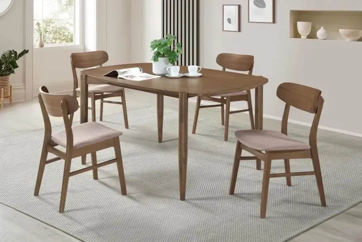 Dortch - Oval Solid Wood Dining Set