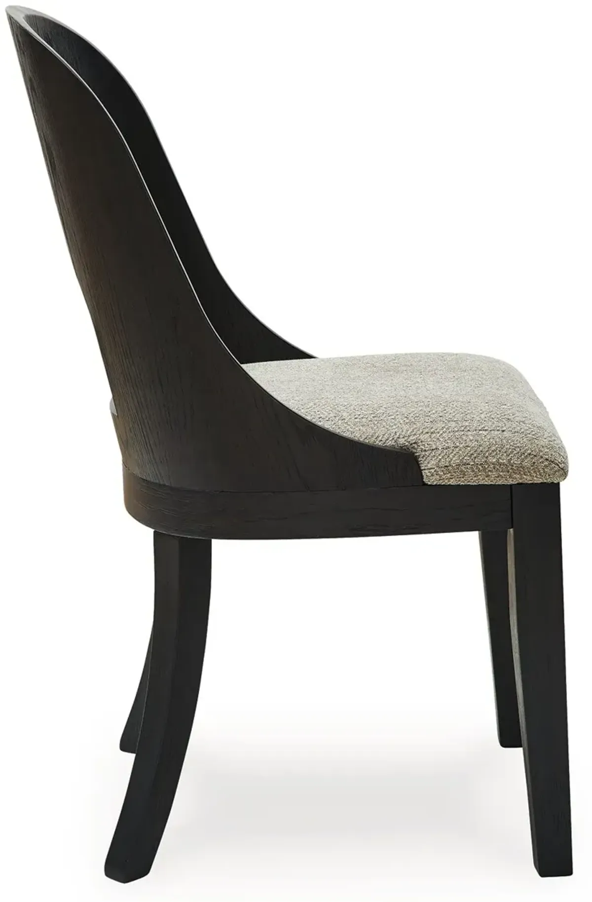 Rowanbeck - Gray / Black - Dining Upholstered Side Chair (Set of 2)