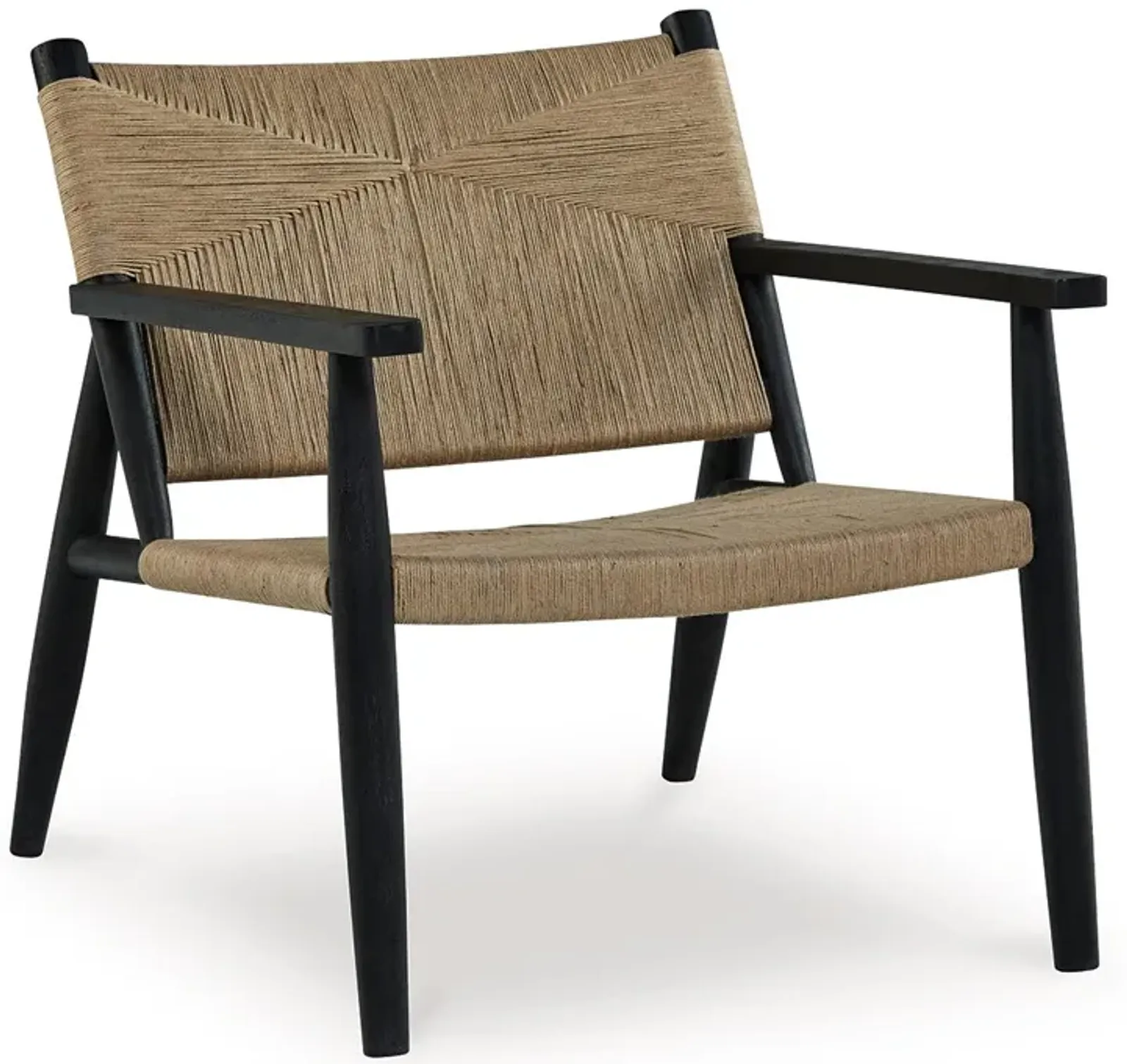 Halfmore - Black / Natural - Accent Chair