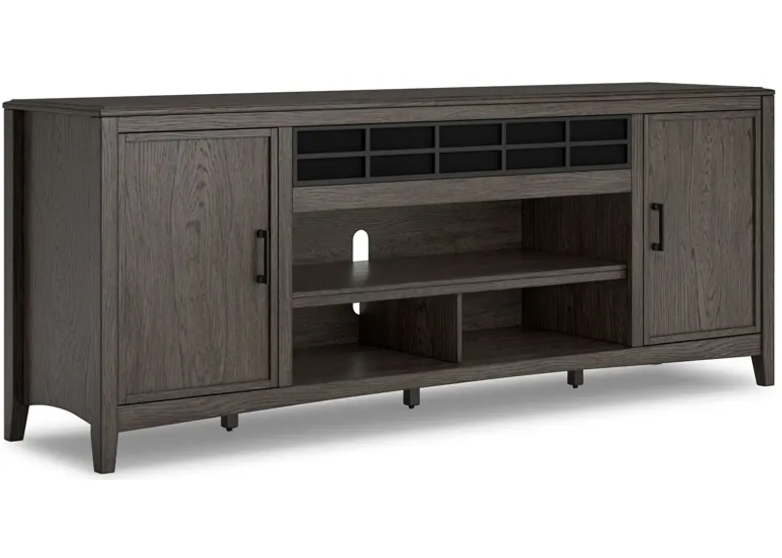 Montillan - Grayish Brown - XL TV Stand With Fireplace Option