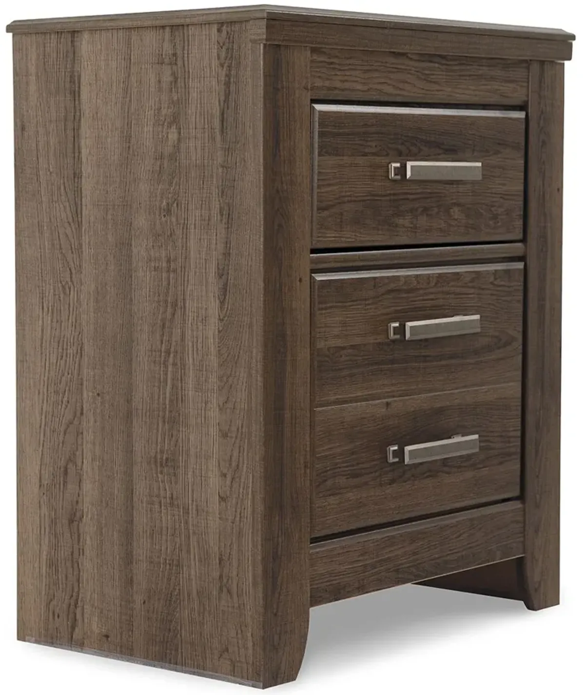 Juararo - Two Drawer Night Stand - Dark Brown