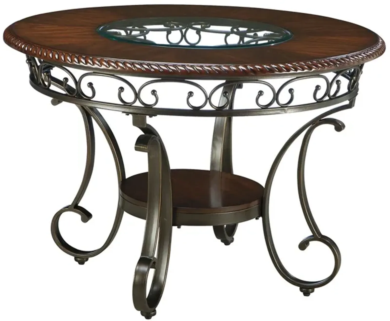 Glambrey - Brown - Round Dining Room Table