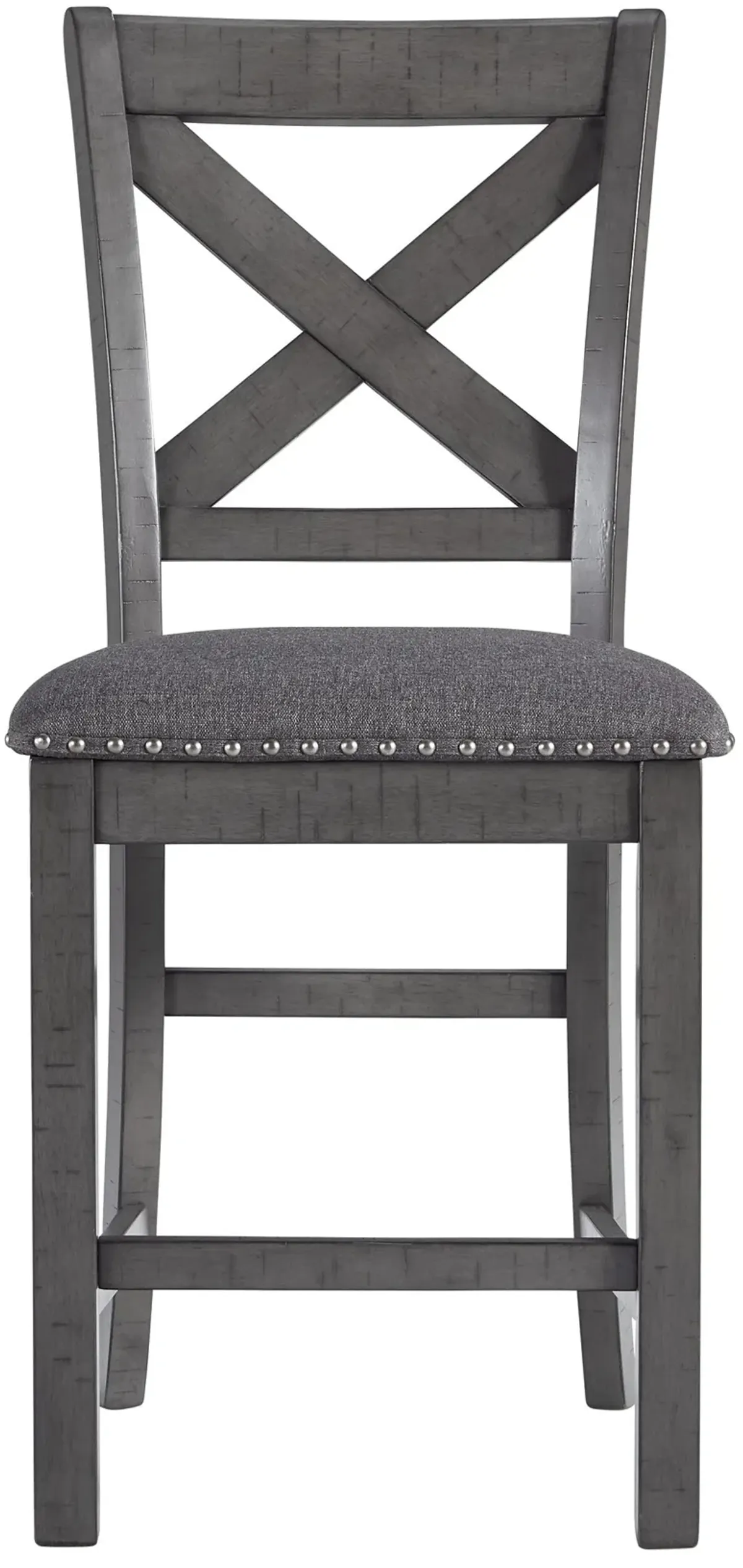 Myshanna - Gray - Upholstered Barstool (Set of 2)