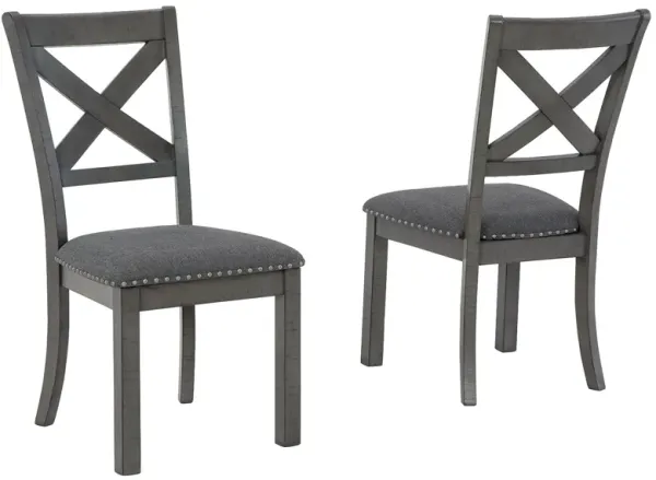 Myshanna - Gray - Dining Uph Side Chair (Set of 2)