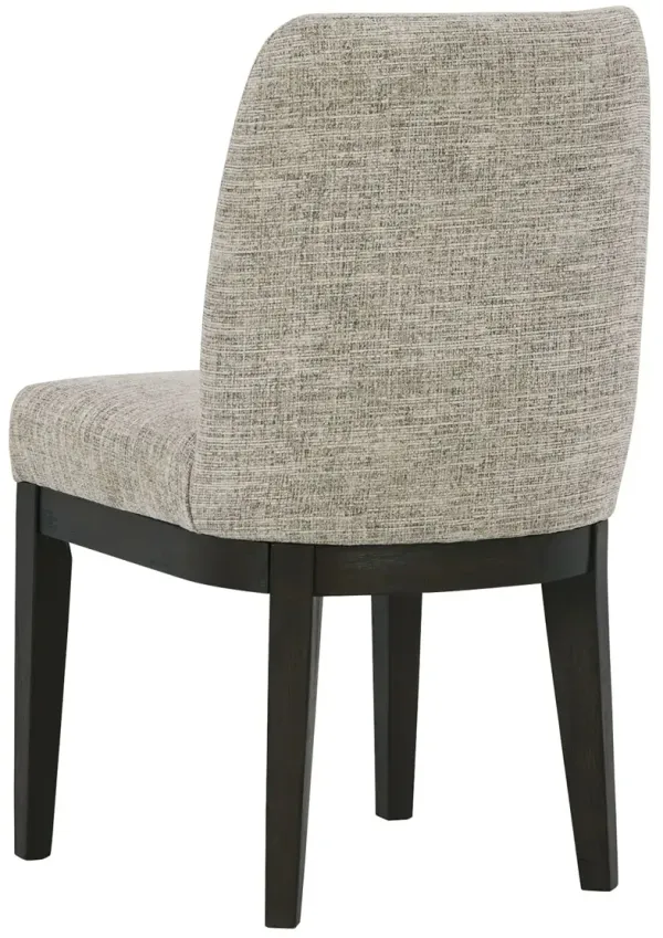 Burkhaus - Dining UPH Side Chair (Set of 2) - Beige / Dark Brown