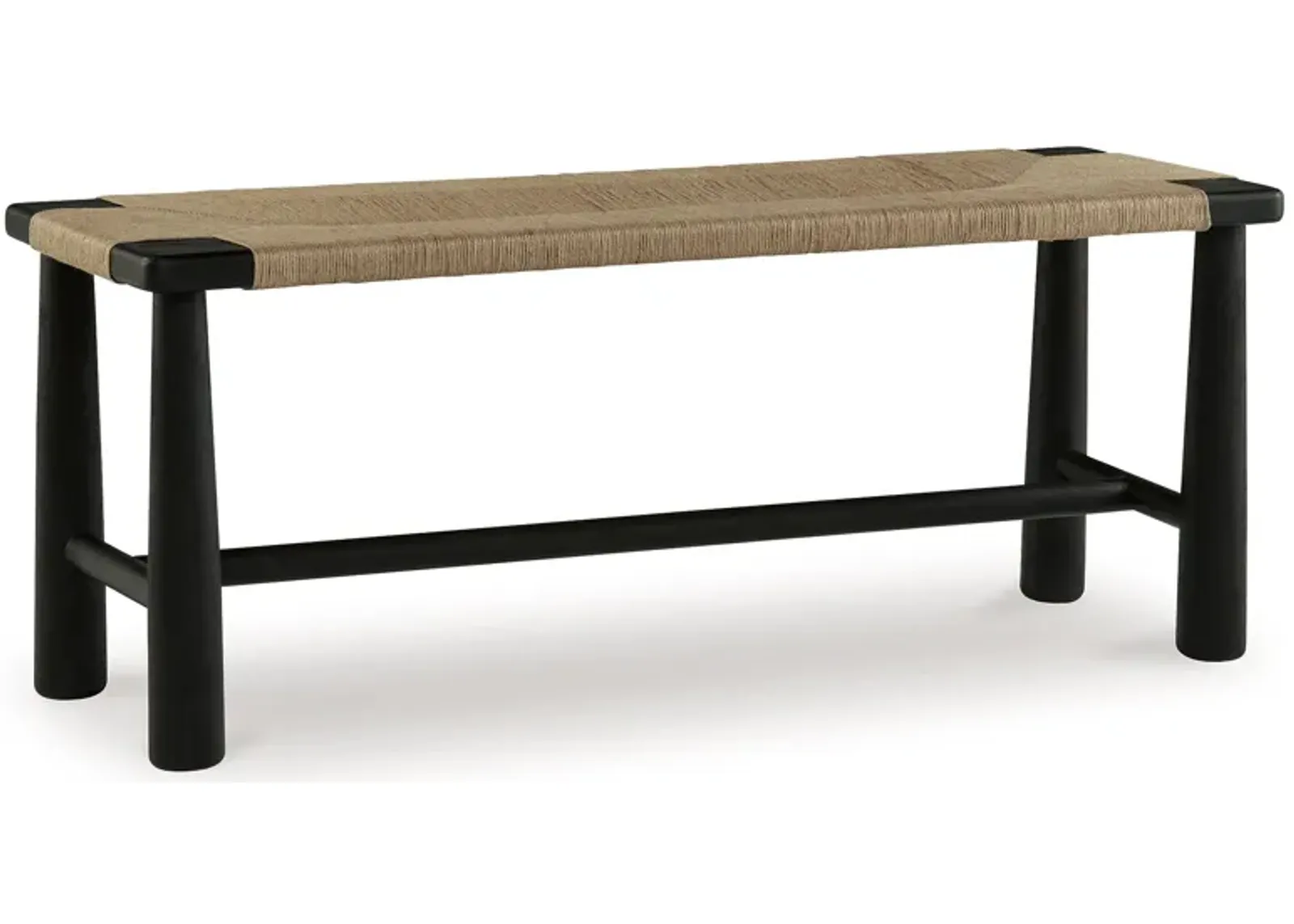 Acerman - Black / Natural - Accent Bench