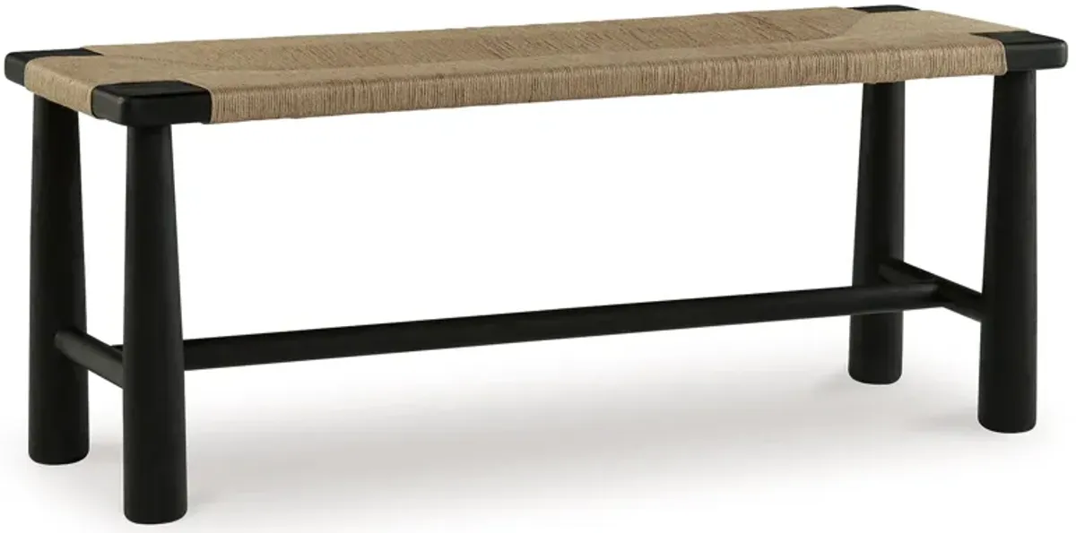 Acerman - Accent Bench - Black / Natural