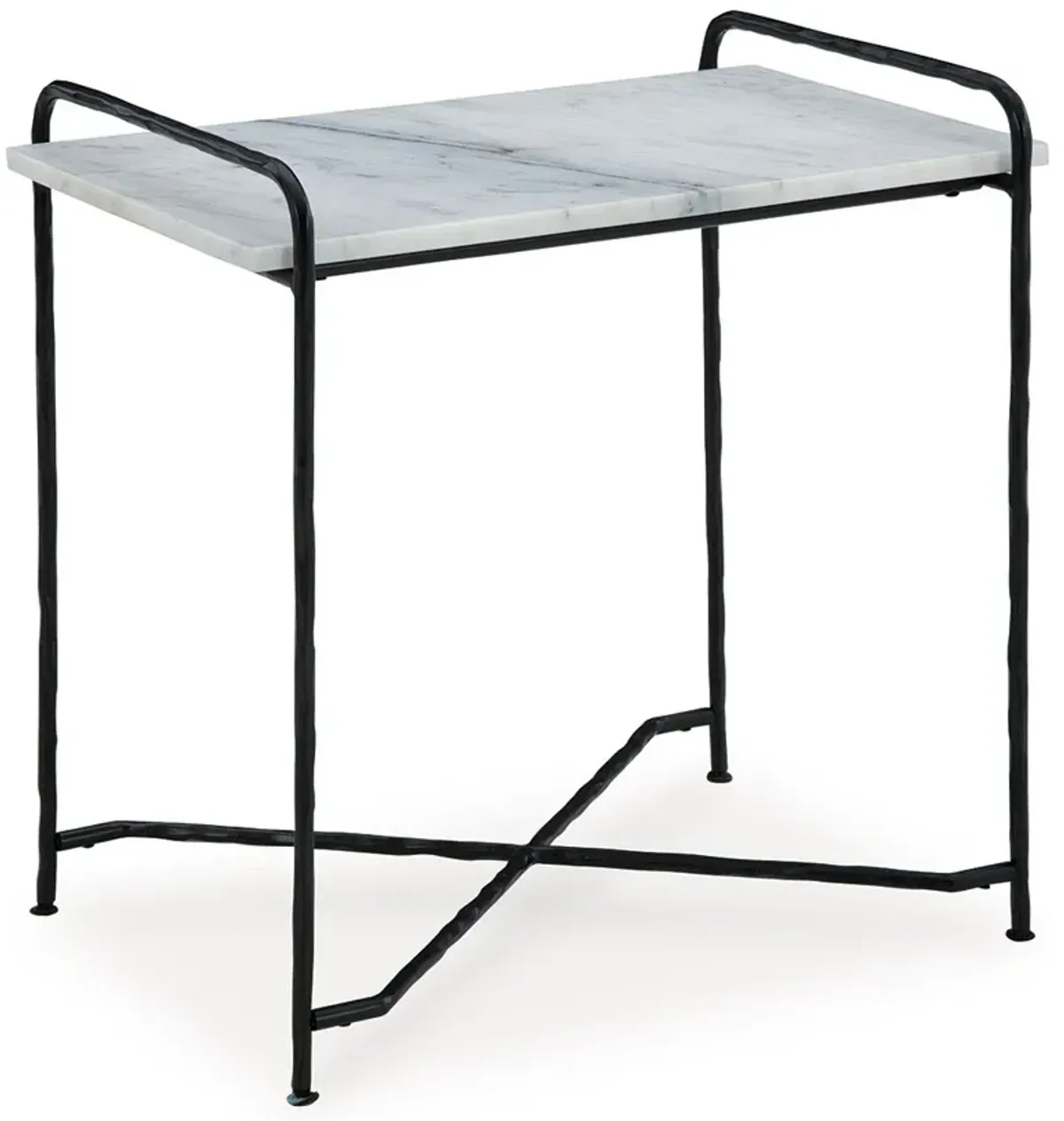 Ashber - Accent Table - White / Black