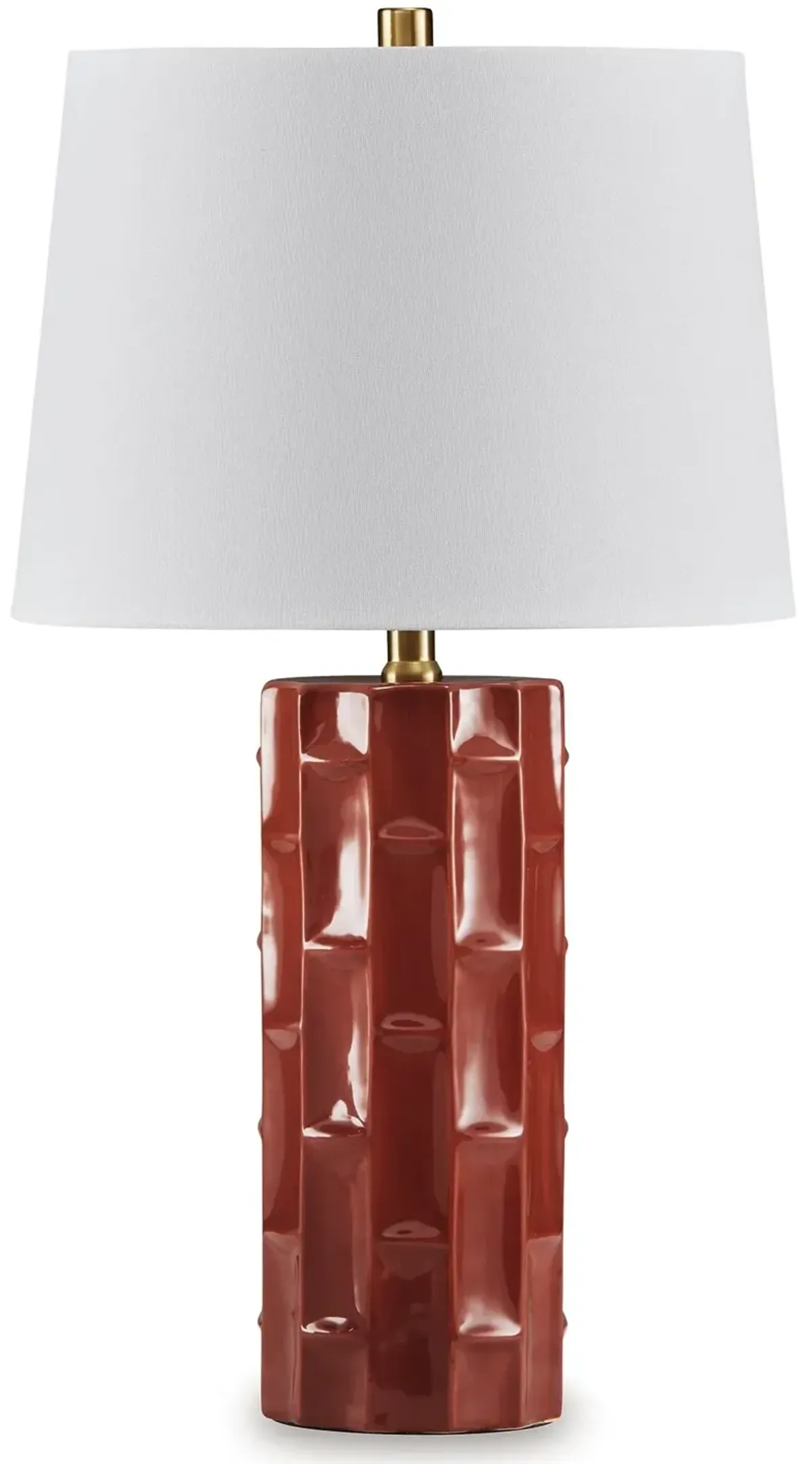 Jacemour - Burnt Umber - Ceramic Table Lamp (Set of 2)