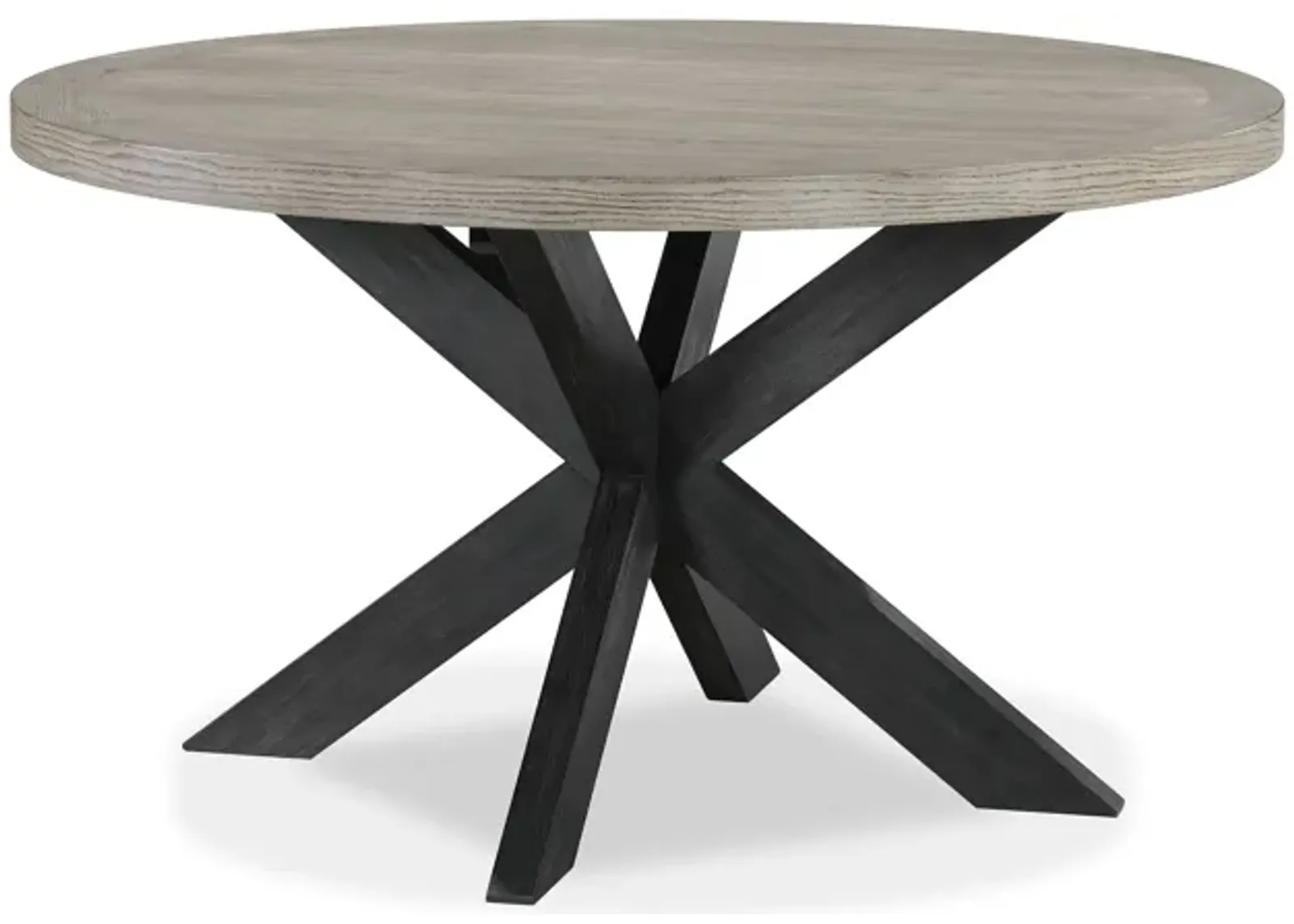 Stevens - Round Dining Table - Charcoal & Gray