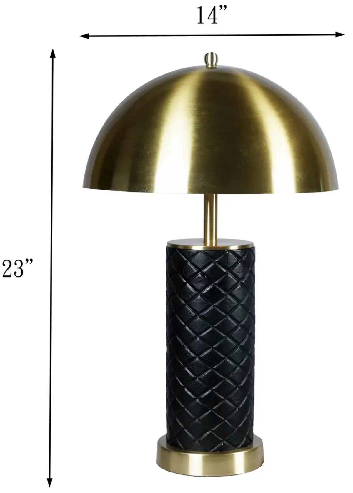 Table Lamp - Gold & Black