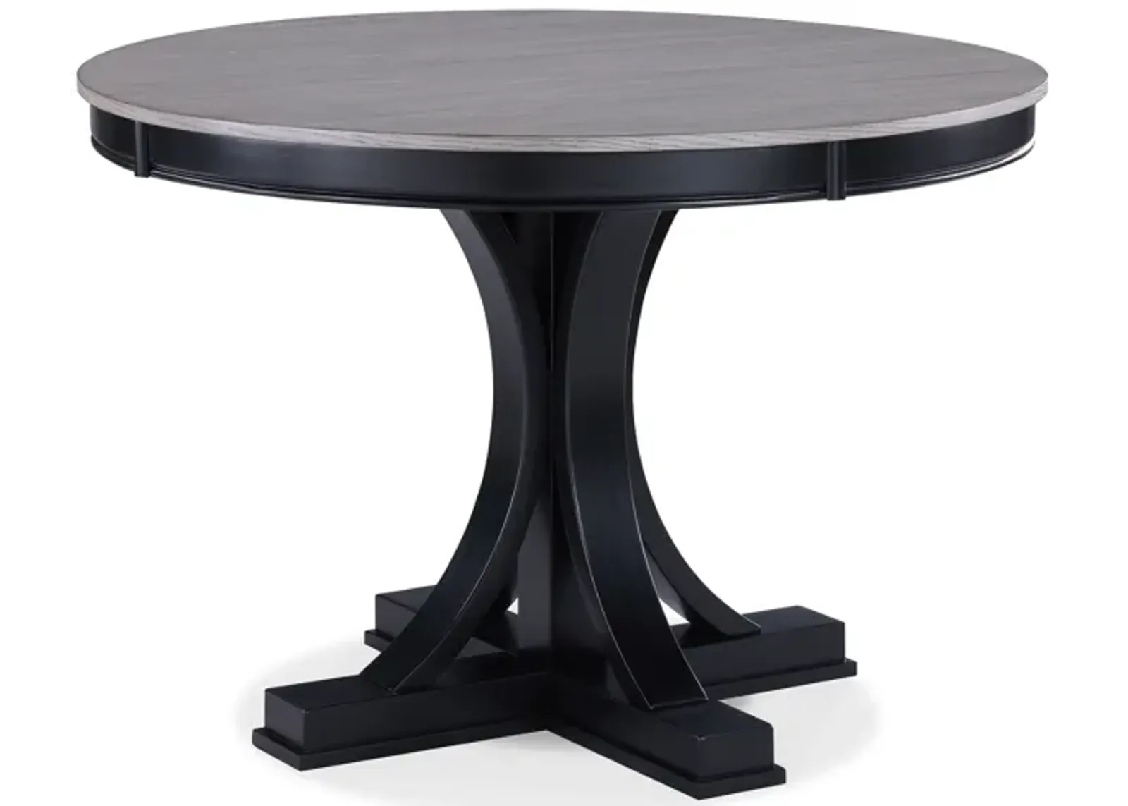 Harriet - Round Dining Table - Charcoal & Gray