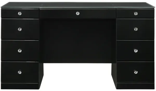 Avery - Vanity Desk With Glass Top