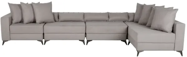 5 Piece Cloud Modular Sectional - 3 Armless Chairs & 2 Corners
