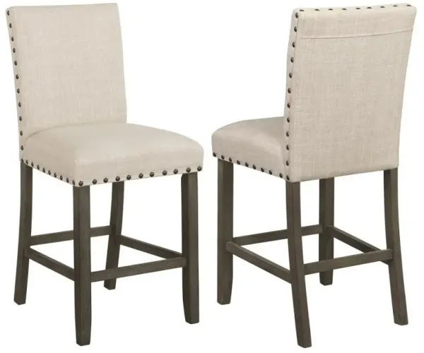 Ralland - Upholstered Bar Stools With Nailhead Trim (Set of 2)