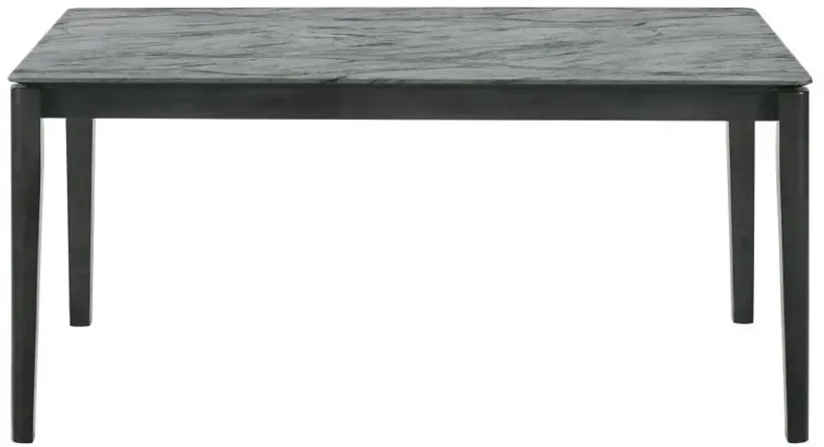 Stevie - Rectangular Faux Marble Top Dining Table