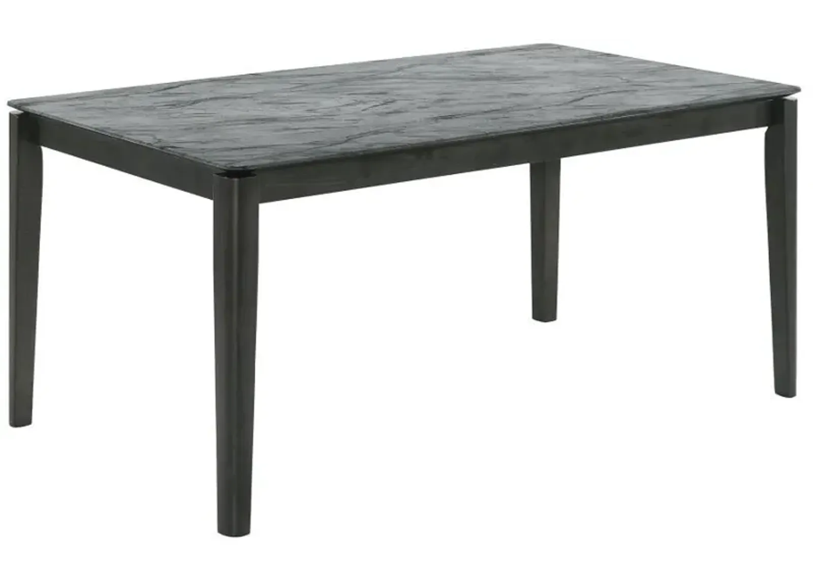 Stevie - Rectangular Faux Marble Top Dining Table