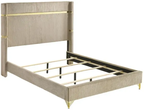 Lucia - Upholstered Wingback Panel Bed