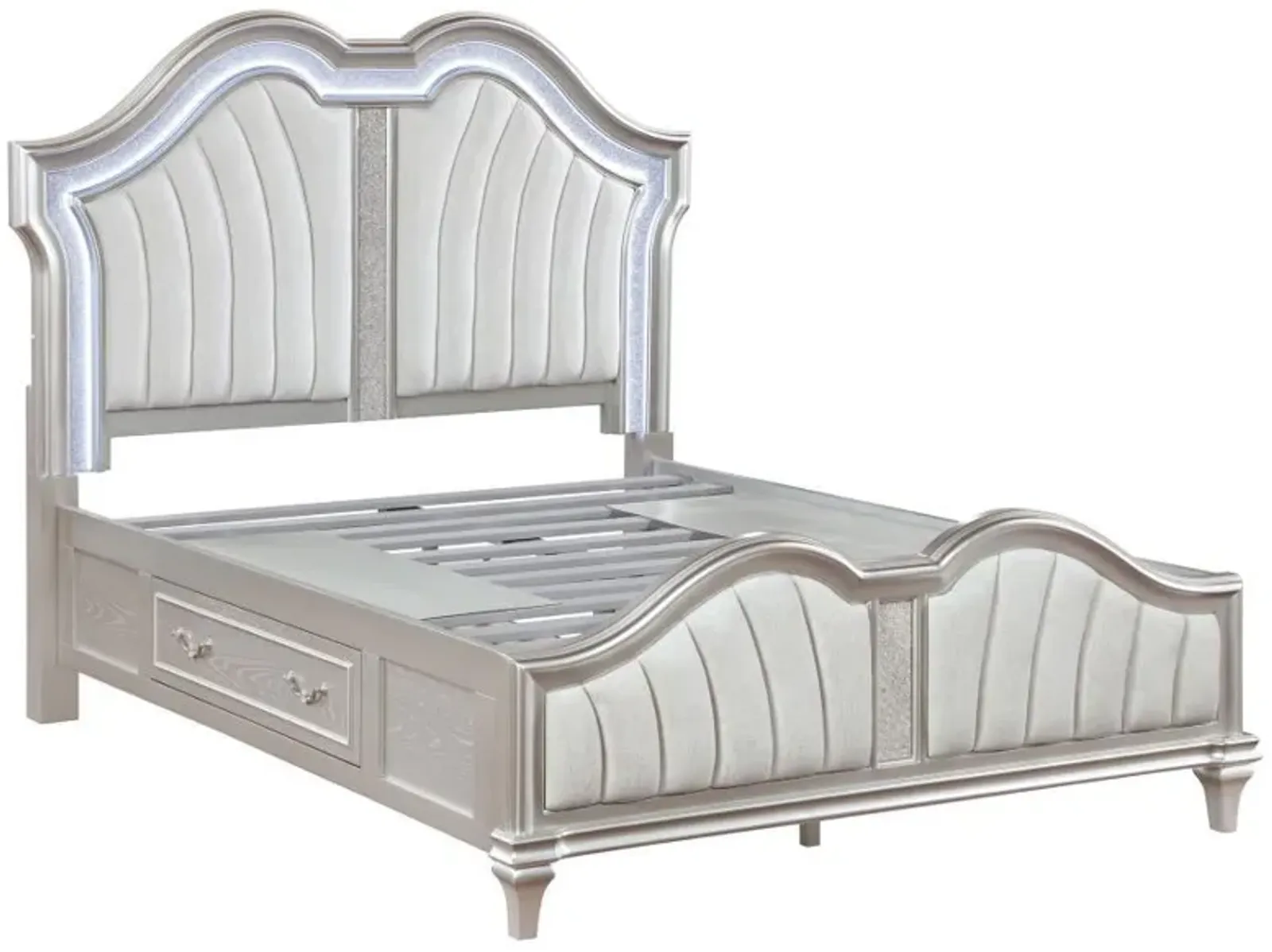 Evangeline - Storage Bed With LED Headboard