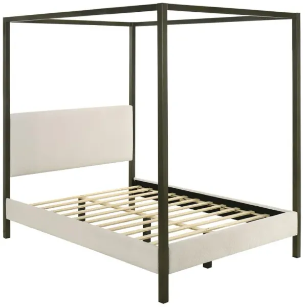 Monroe - Upholstered Canopy Platform Bed