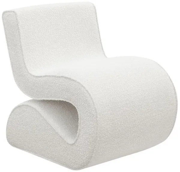 Ronea - Boucle Upholstered Armless Curved Accent Chair