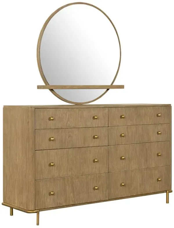 Arini - 8-Drawer Bedroom Dresser With Mirror