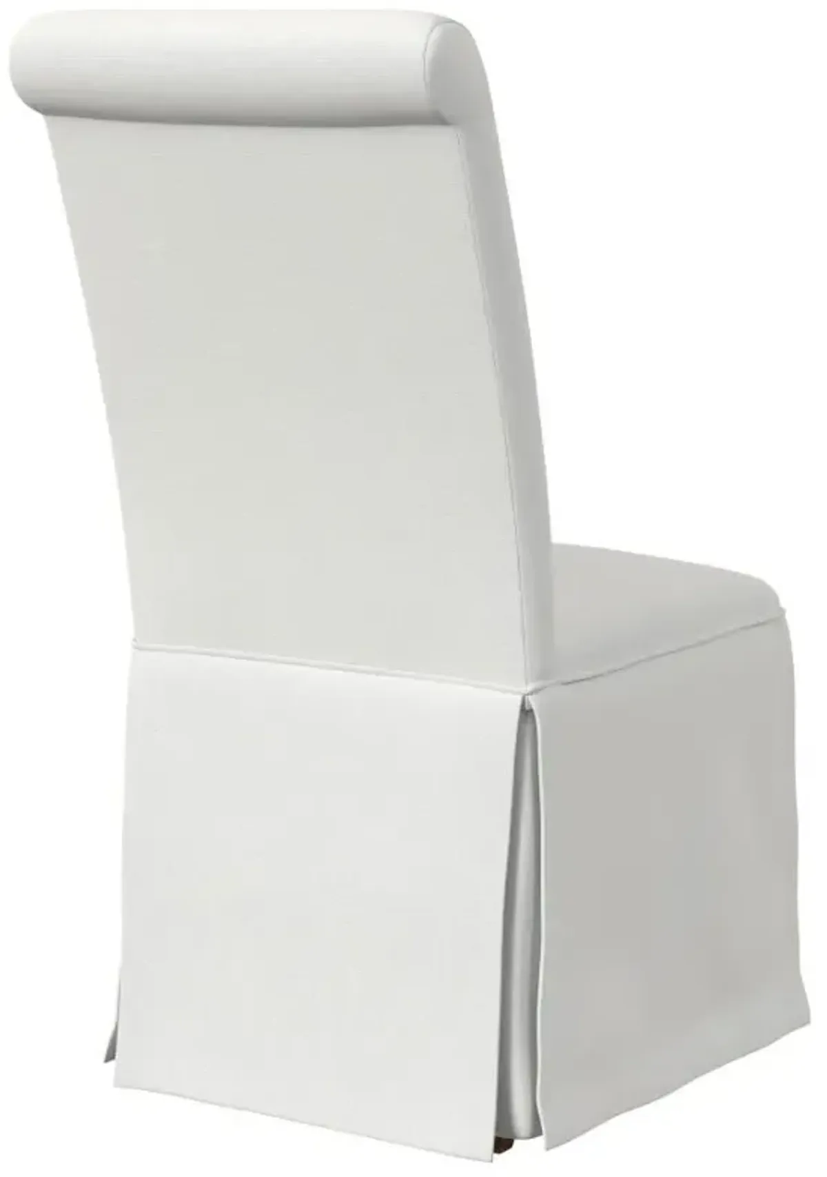 Shawna - Upholstered Skirted Dining Chair (Set of 2) - White